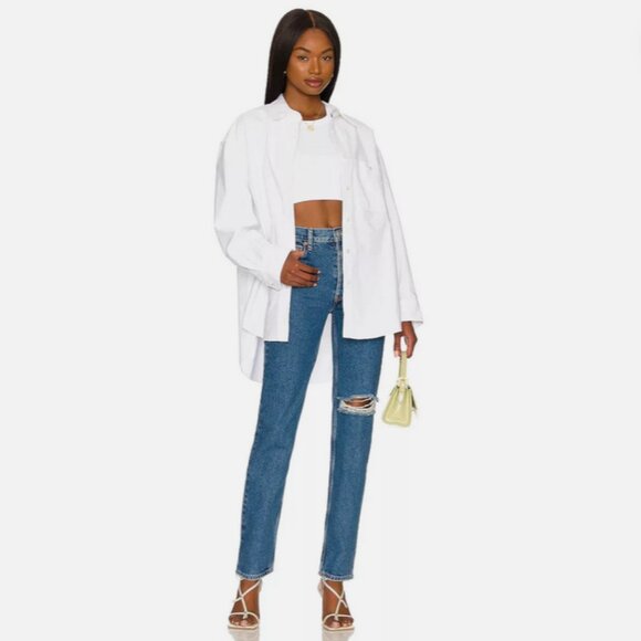 NWT Free People We The Free The Lasso Jeans in Sapphire Blue Size 28 - Picture 2 of 8